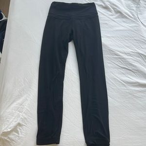 Black Lululemon leggings. Size 2.